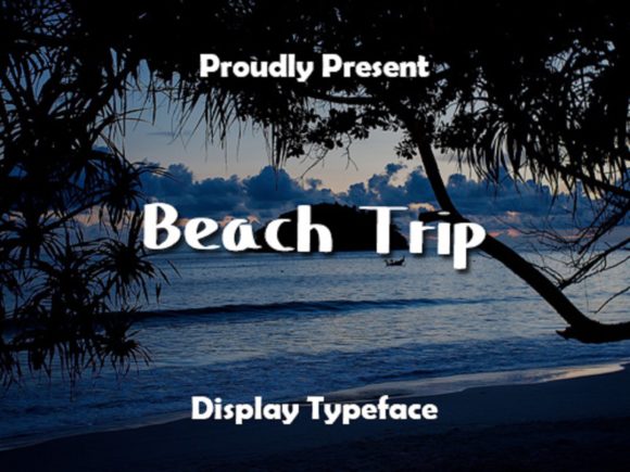 Beach Trip: A Display Font Designed for Editorial Personality