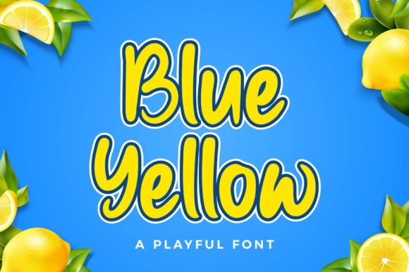 Blue Yellow: A Font Designed for Editorial Mood and Playful Hierarchy