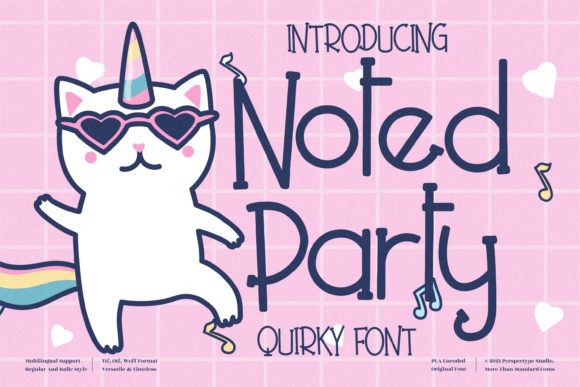 Choosing Noted Party: A Display Font for Brand-Friendly Web Layouts