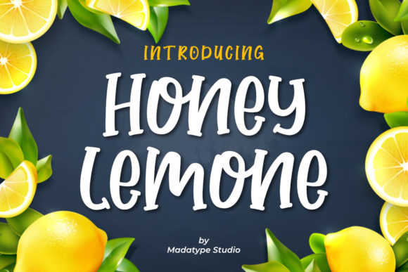 Engage Audiences with the Honey Lemone Display Font