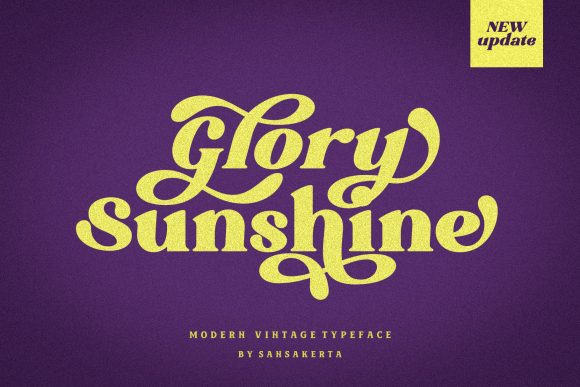 Glory Sunshine: The Joyful Serif Font for Your Craft Business