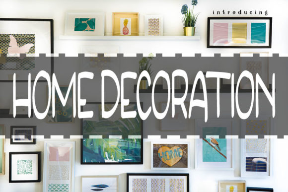 Home Decoration Font: Your Go-To for Clean, Craft-Ready Typography