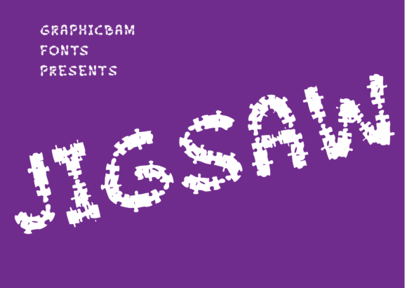 Jigsaw Font: A Playful Puzzle for Campaign Visuals
