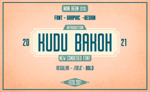 Kudu Bakoh: A Display Font Built for Visual Confidence
