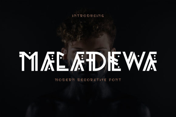 Maladewa: A Decorative Display Font for Digital Branding