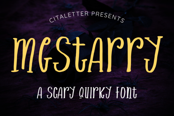 Mestarry: A Spooky Display Font for Campaign Creativity