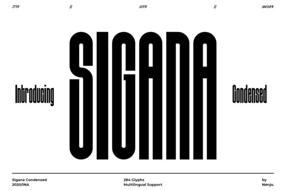 Sigana: The Condensed Display Font for Modern Campaigns
