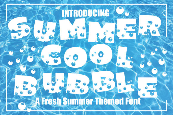 Summer Cool Bubble: A Display Font for Bold Digital Design