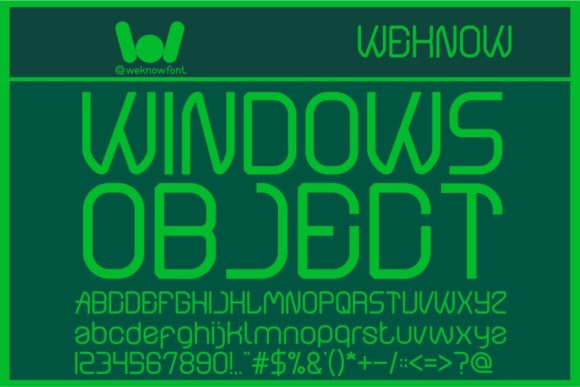 Windows Object: A Display Font Built for Digital Campaigns