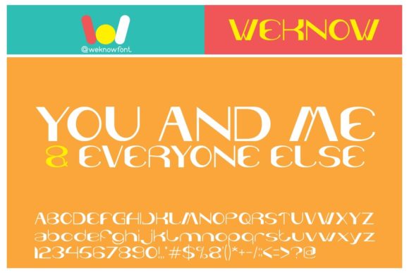 You and Me and Everyone Else: A Versatile Font for Marketing Visuals